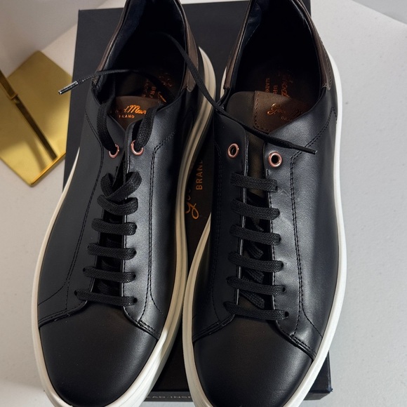 Good man brand Black Leather Men's Shoes - Picture 2 of 5